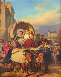 Ritorno al mercato di Pau, 1860
